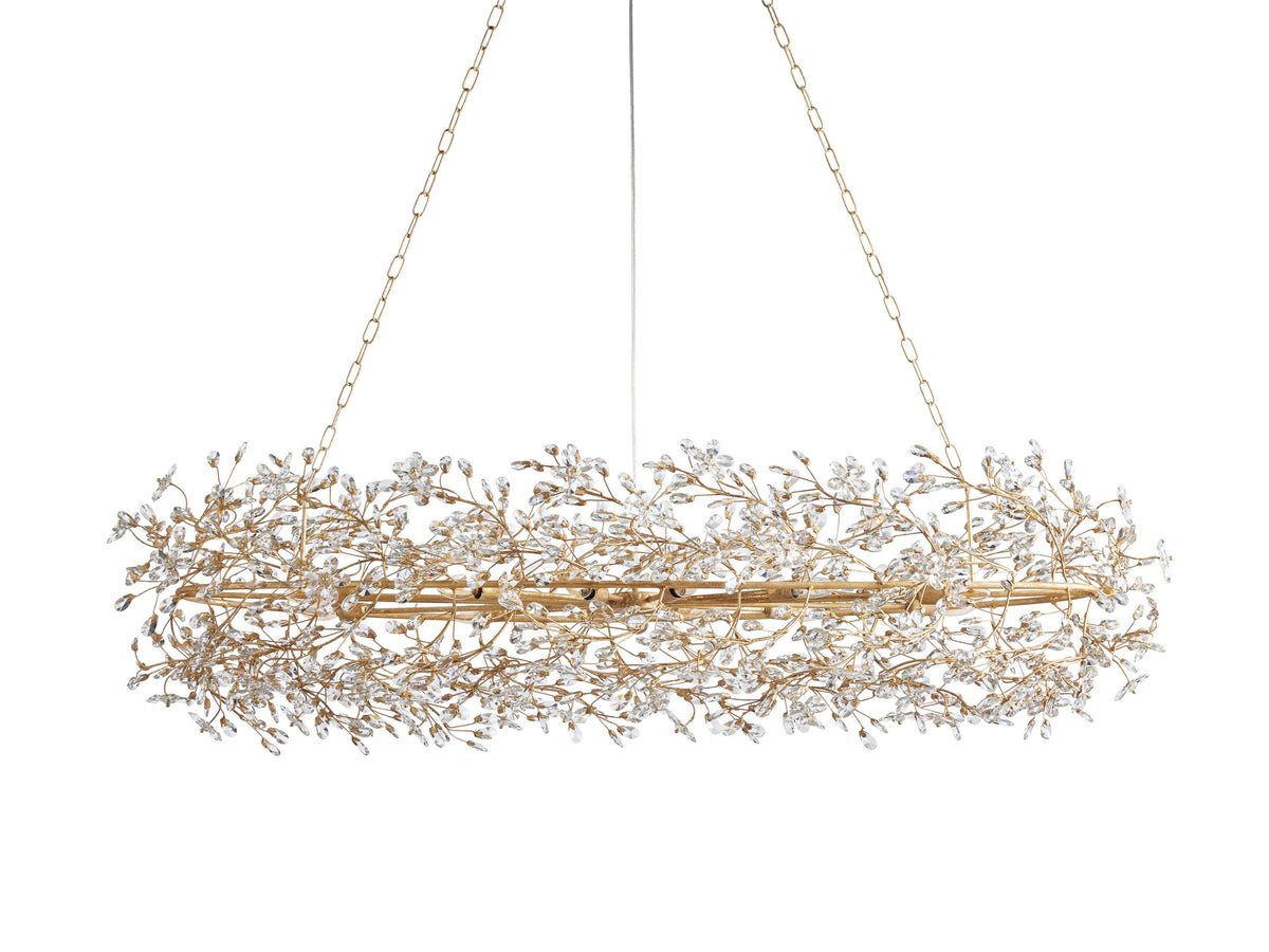 Fiore Garden Petal Twig Oval Chandelier