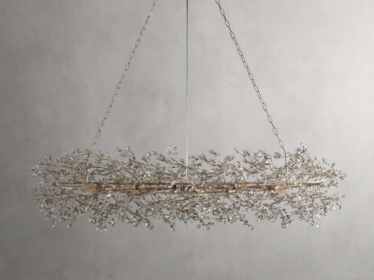 Fiore Garden Petal Twig Oval Chandelier
