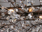 Fiore Garden Petal Twig Oval Chandelier