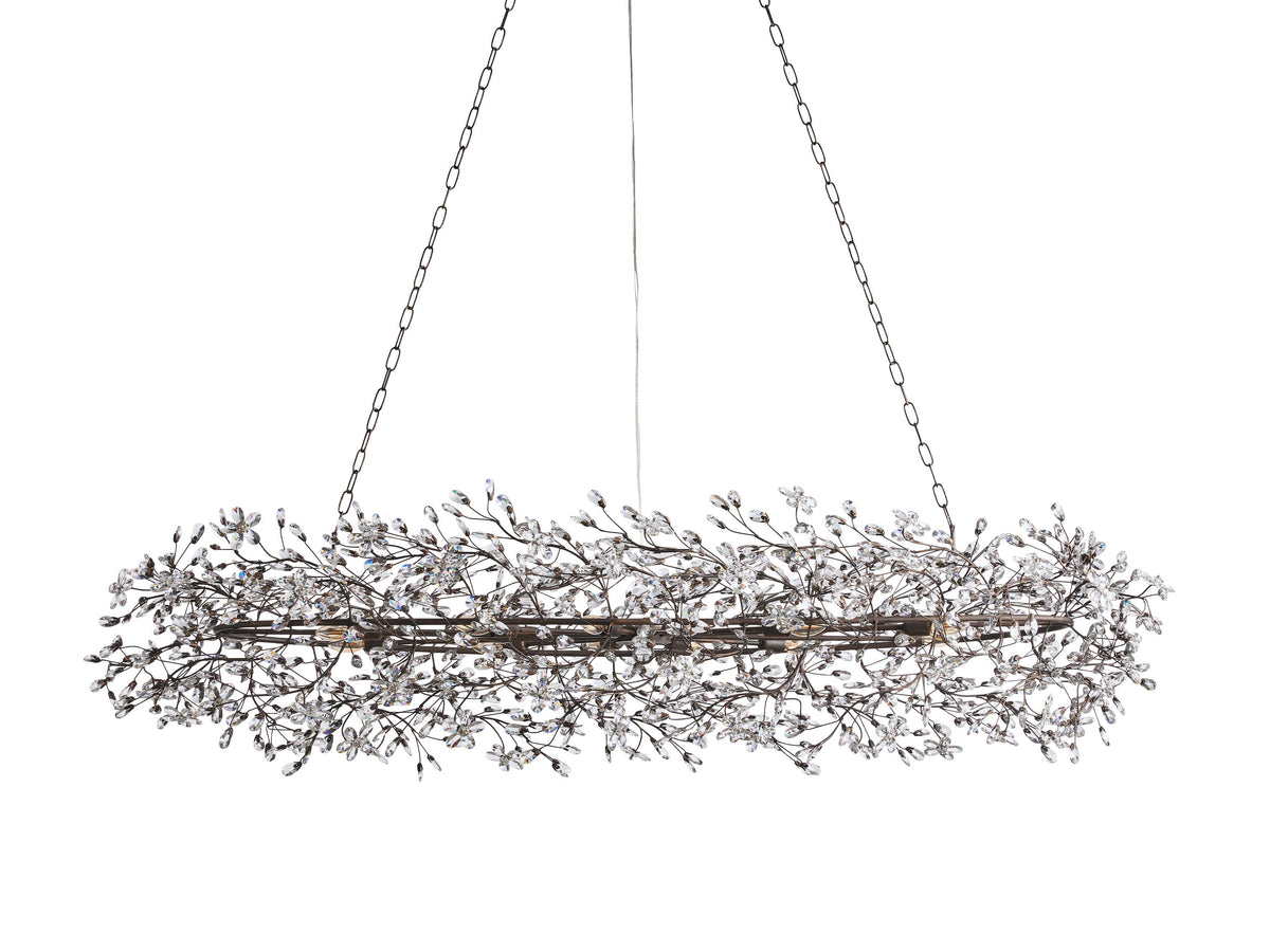 Fiore Garden Petal Twig Oval Chandelier