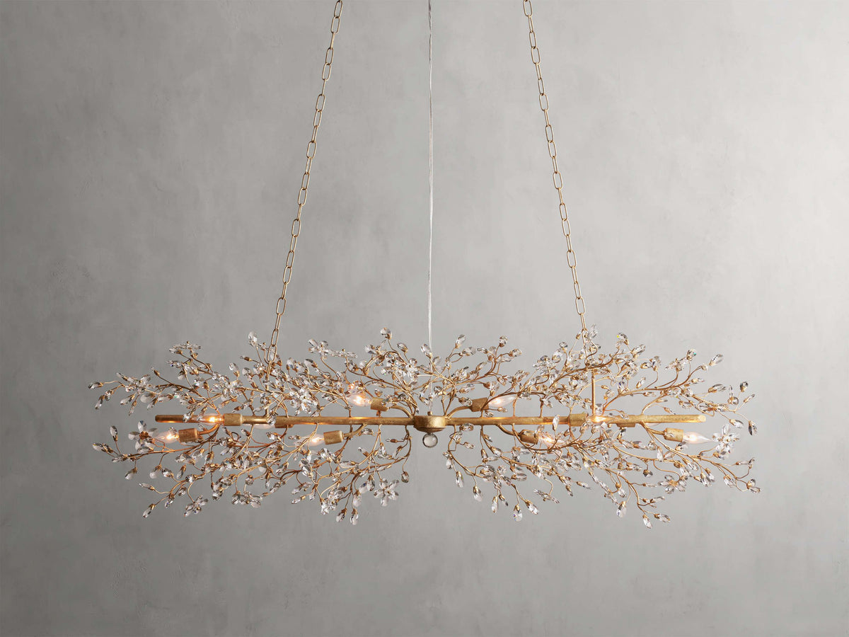 Fiore Garden Petal Twig Linear Chandelier