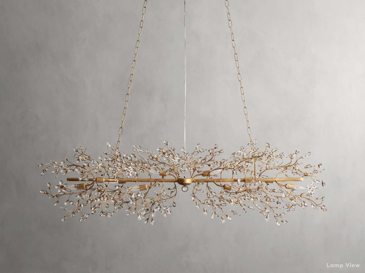 Fiore Garden Petal Twig Linear Chandelier