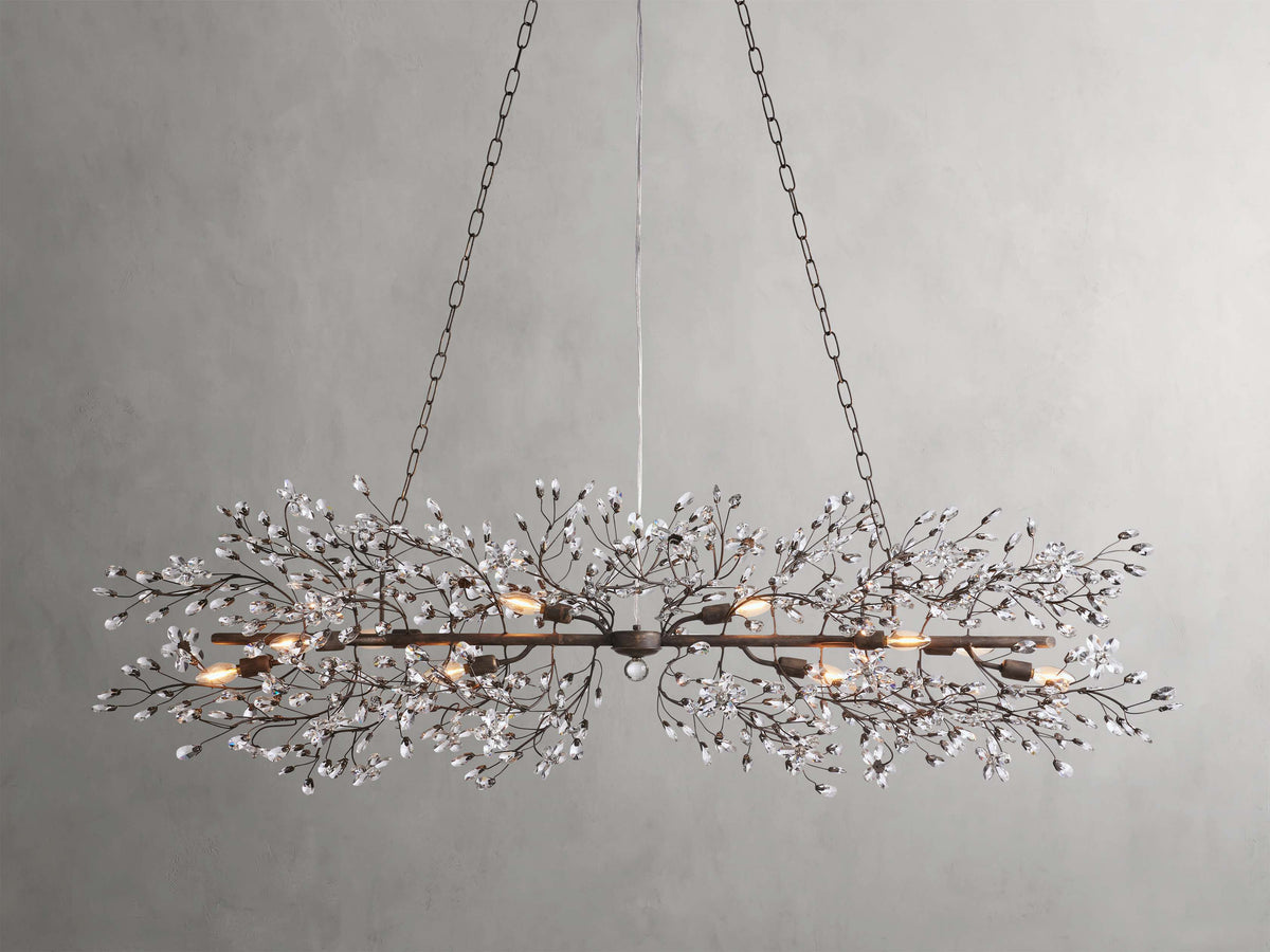 Fiore Garden Petal Twig Linear Chandelier