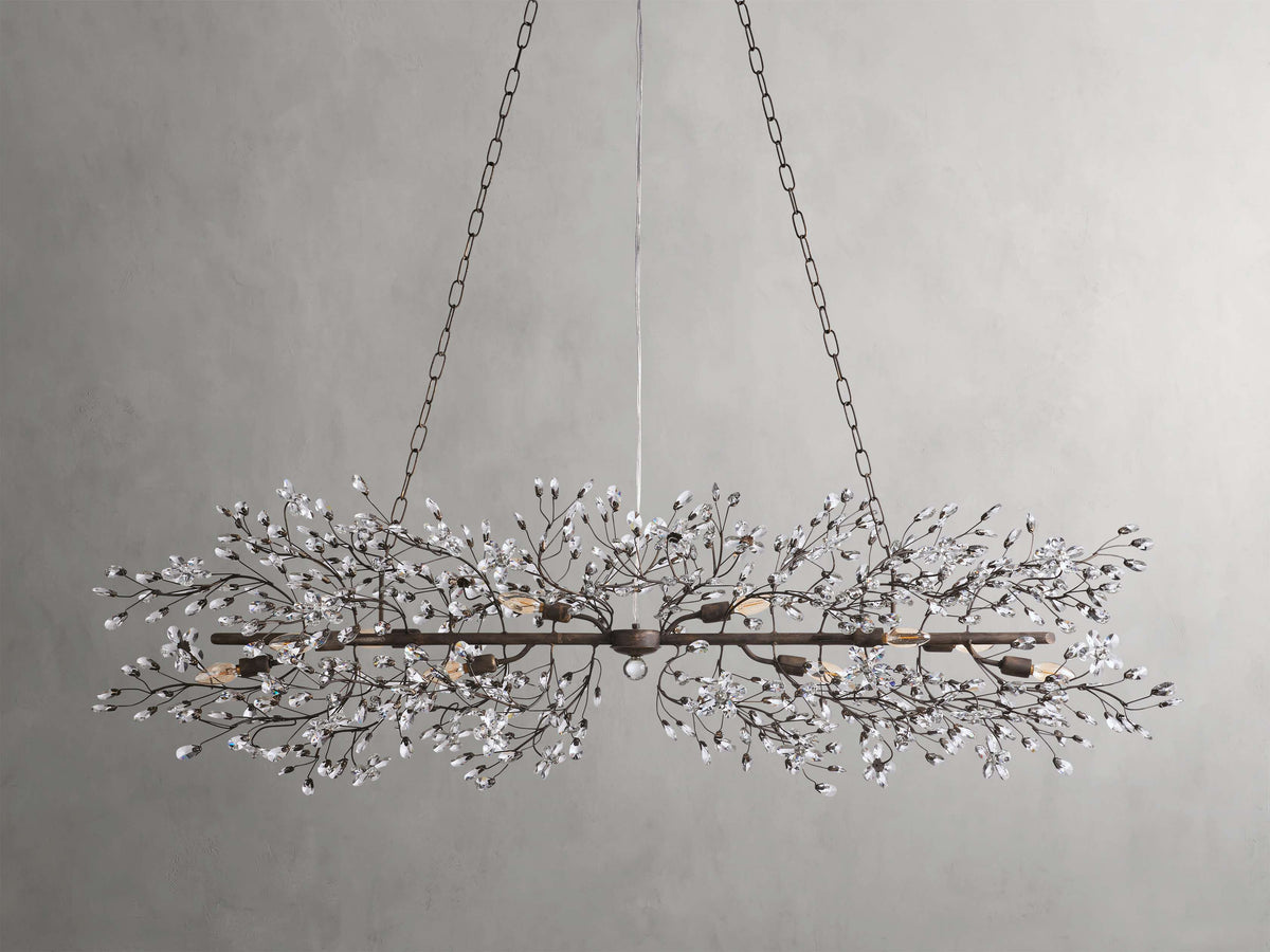 Fiore Garden Petal Twig Linear Chandelier