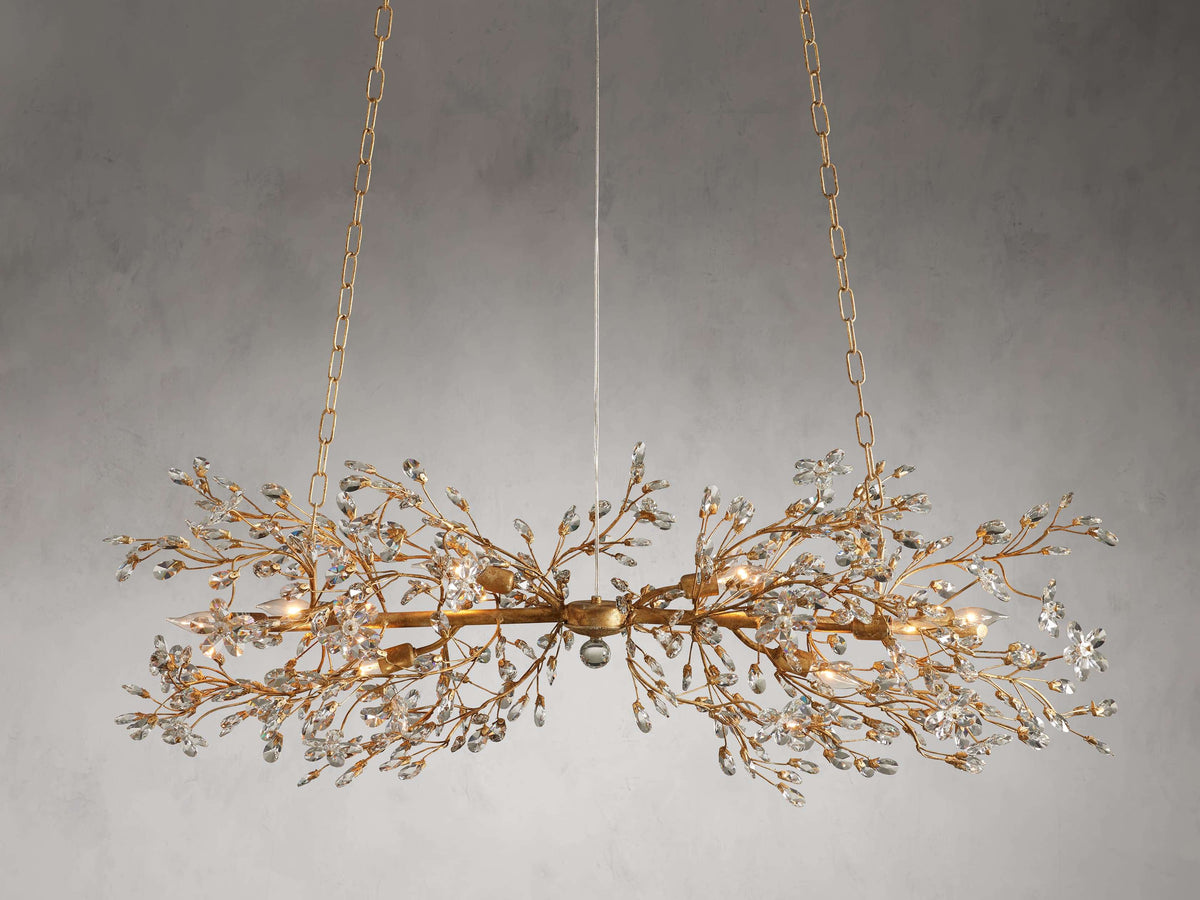 Fiore Garden Petal Twig Linear Chandelier