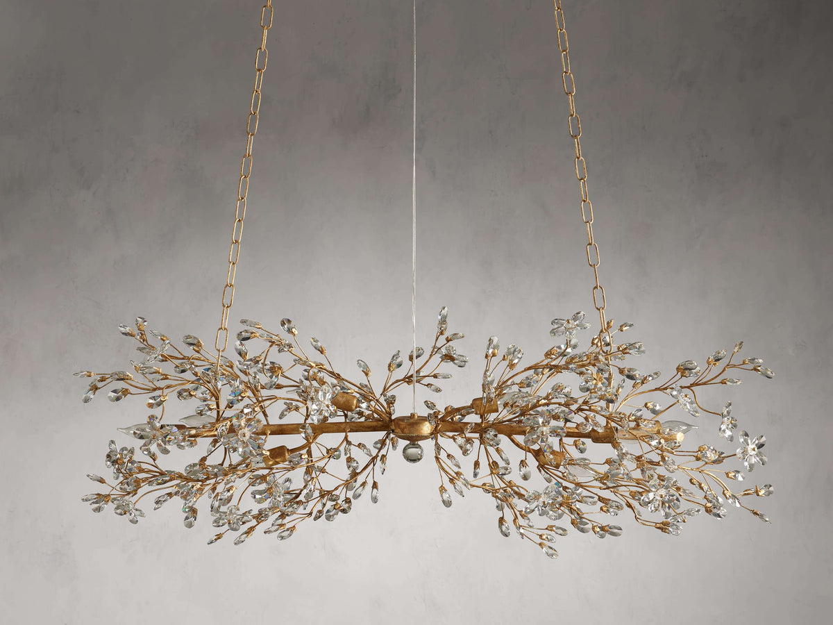 Fiore Garden Petal Twig Linear Chandelier