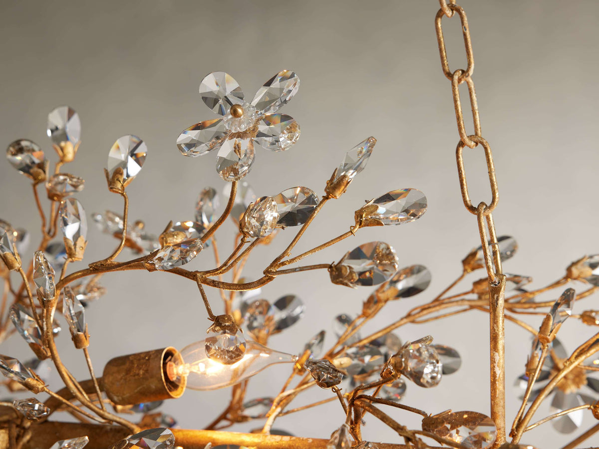 Fiore Garden Petal Twig Linear Chandelier