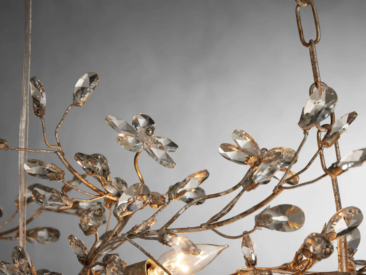 Fiore Garden Petal Twig Linear Chandelier