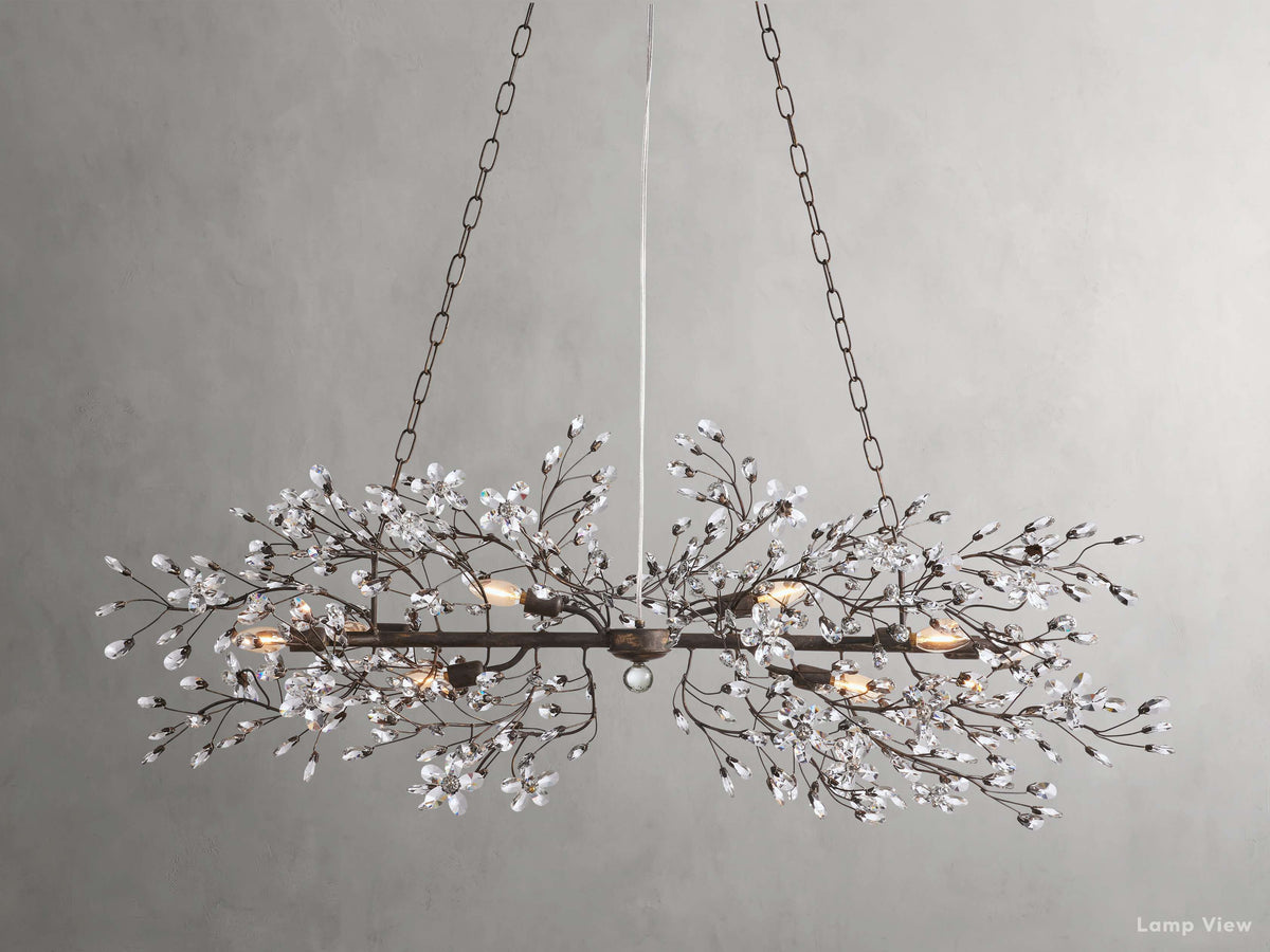 Fiore Garden Petal Twig Linear Chandelier