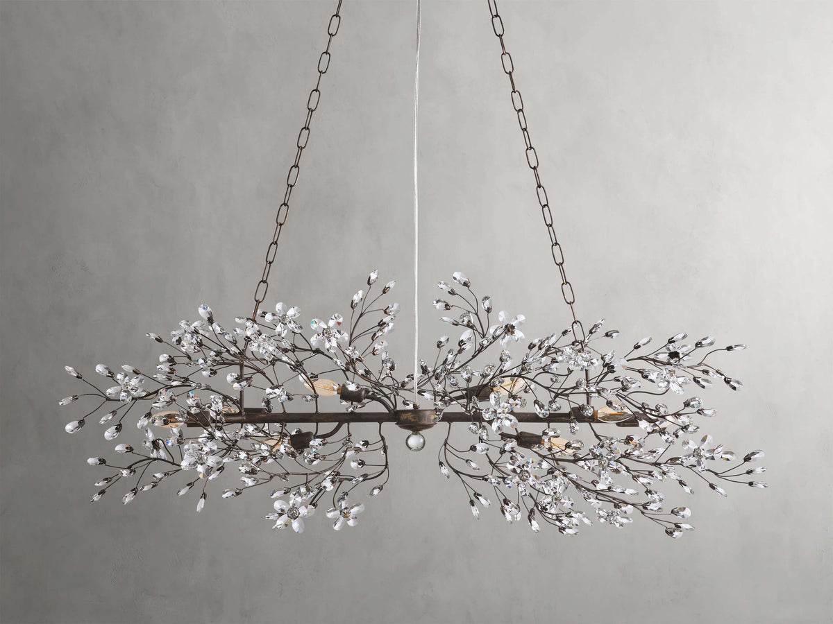 Fiore Garden Petal Twig Linear Chandelier