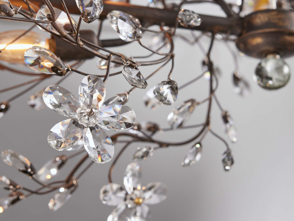 Fiore Garden Petal Twig Linear Chandelier