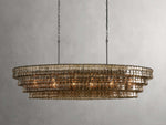 Ghiaccio Textured Oval Chandelier