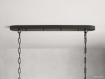 Ghiaccio Layered Glass Oval Chandelier