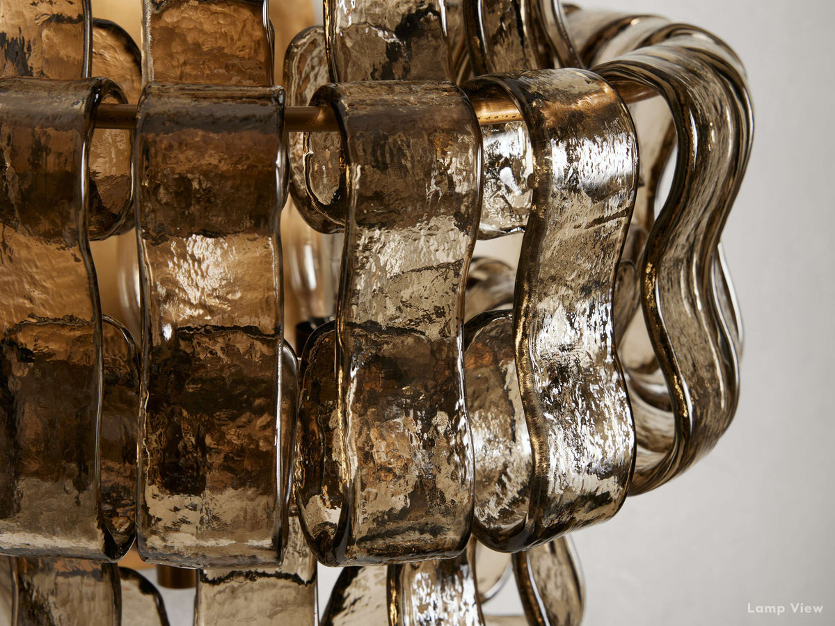 Ghiaccio Hooked Glass Wall Sconces