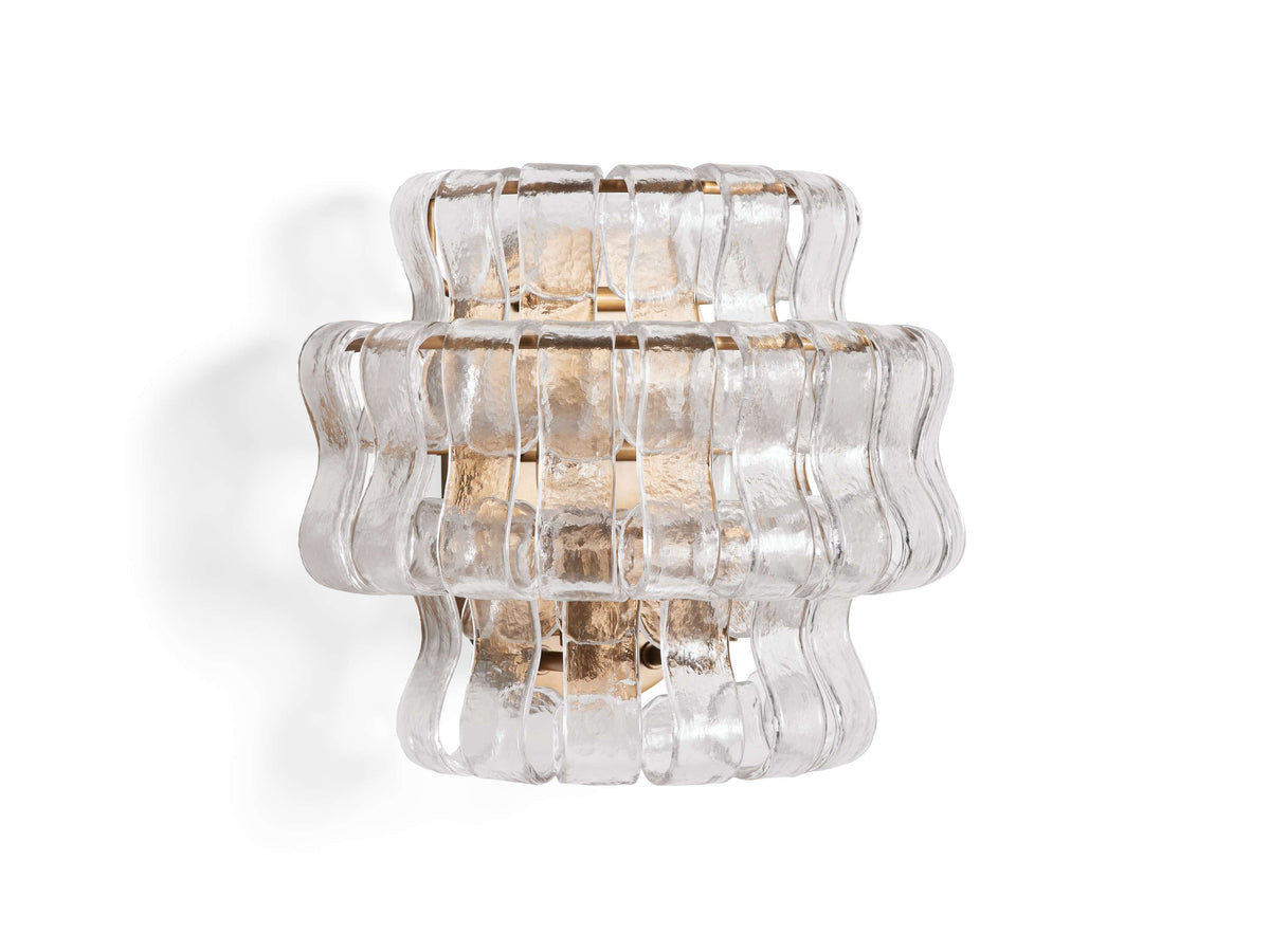 Ghiaccio Hooked Glass Wall Sconces