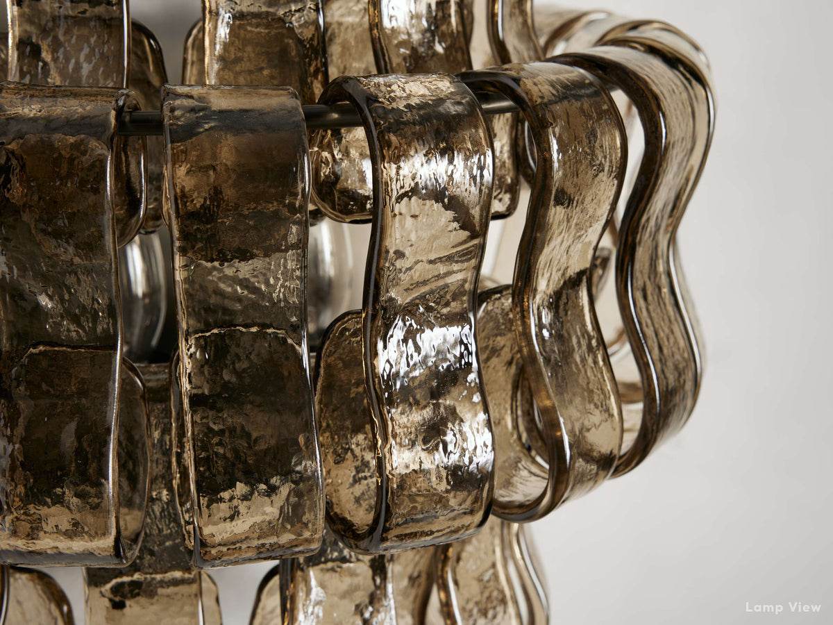Ghiaccio Hooked Glass Wall Sconces