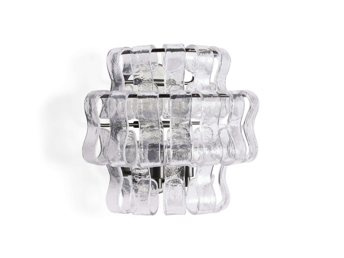 Ghiaccio Hooked Glass Wall Sconces