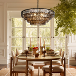 Ghiaccio Artisanal Glass Round Chandelier