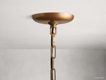 Ghiaccio Layered Glass Round Chandelier