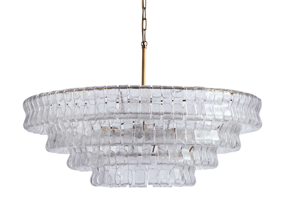 Ghiaccio Textured Round Chandelier