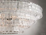 Ghiaccio Layered Glass Round Chandelier