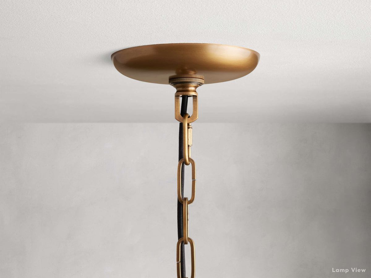Ghiaccio Layered Glass Round Chandelier