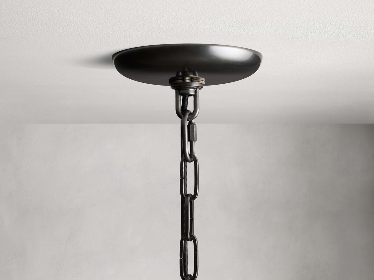 Ghiaccio Layered Glass Round Chandelier