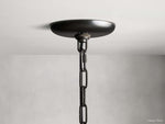 Ghiaccio Layered Glass Round Chandelier