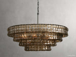 Ghiaccio Hooked Glass Round Chandelier