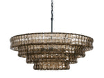 Ghiaccio Artisanal Glass Round Chandelier