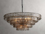 Ghiaccio Hooked Glass Round Chandelier