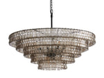 Ghiaccio Artisanal Glass Round Chandelier