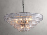 Ghiaccio Hooked Glass Round Chandelier