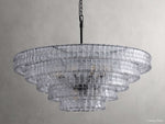 Ghiaccio Artisanal Glass Round Chandelier