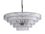 Ghiaccio Hooked Glass Round Chandelier