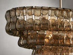 Ghiaccio Hooked Glass Oval Chandelier