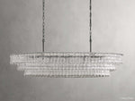 Ghiaccio Artisanal Glass Oval Chandelier