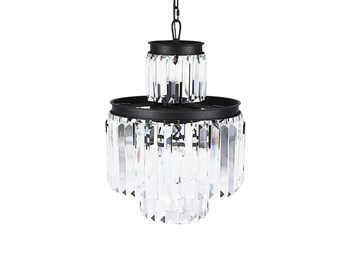 Leyland Clear Crystal Tiered Chandelier