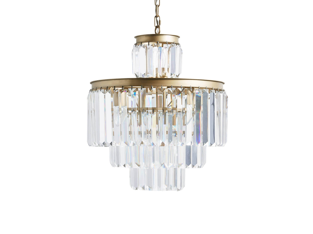 Leyland Clear Crystal Tiered Chandelier