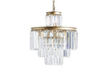 Leyland Clear Crystal Tiered Chandelier