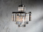 Leyland Clear Crystal Tiered Chandelier