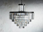Leyland Clear Crystal Tiered Chandelier