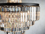 Leyland Clear Crystal Tiered Chandelier