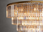 Leyland Clear Crystal Tiered Round Chandelier