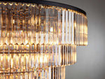 Leyland Clear Crystal Tiered Round Chandelier