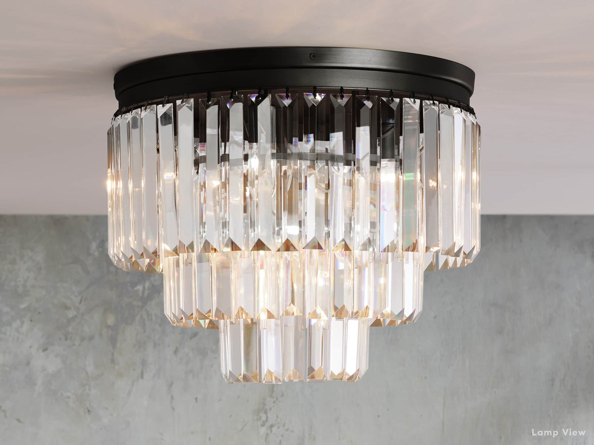 Leyland Clear Crystal Flush Mount