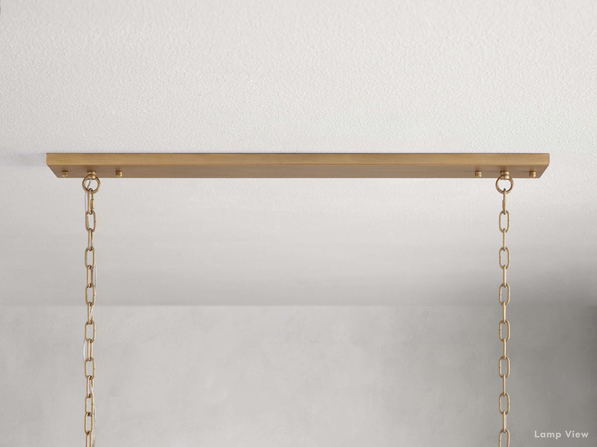 Leyland Clear Crystal Rectangular Chandelier