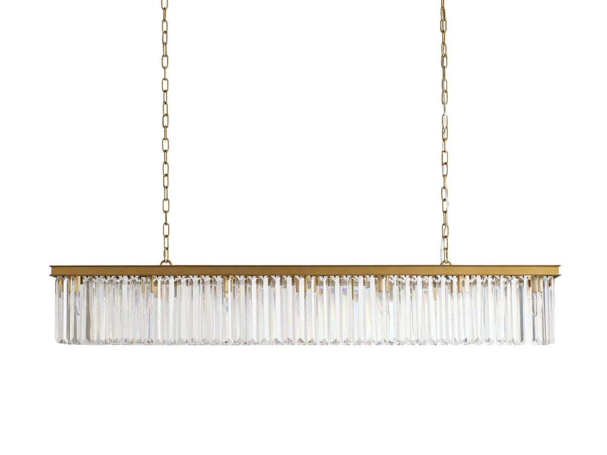 Leyland Clear Crystal Rectangular Chandelier