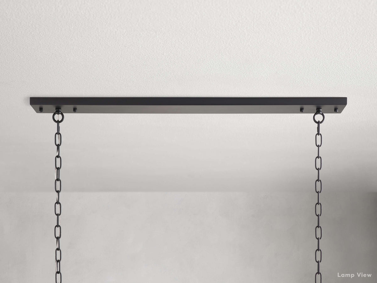 Leyland Clear Crystal Rectangular Chandelier