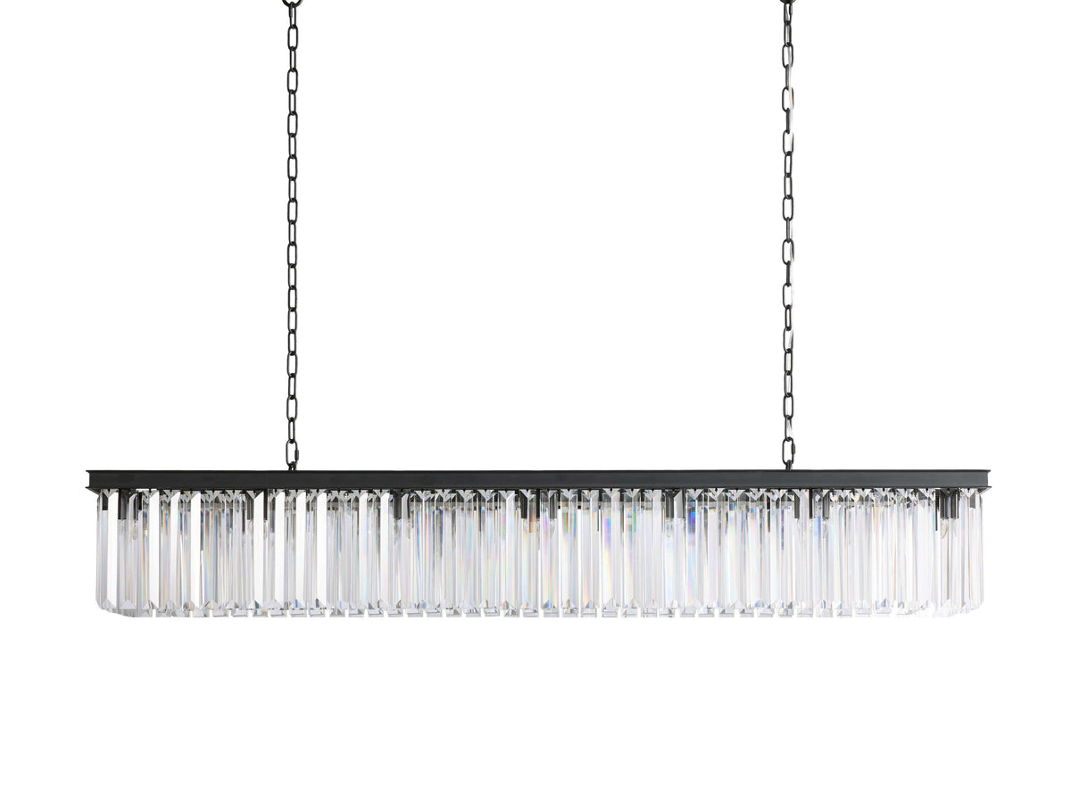Leyland Clear Crystal Rectangular Chandelier